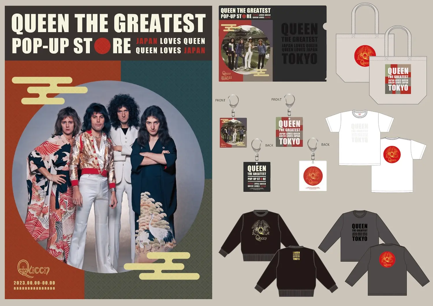 QUEEN THE GREATEST POP-UP STORE 2022／キービジュアル・グッズ 